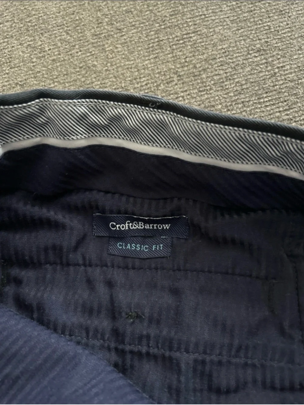 croft & barrow Navy Blue Men's Dress Pants